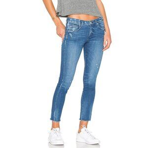 Ladies AMO Stix Crop Mid Rise Ankle Skinny Jeans